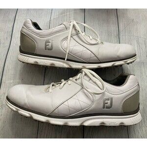 White FootJoy FJ Men’s Pro SL Golf Shoes, 53579, Size Adult 10.5 Wide
